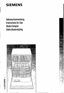 Handleiding Siemens SE25090 Vaatwasser