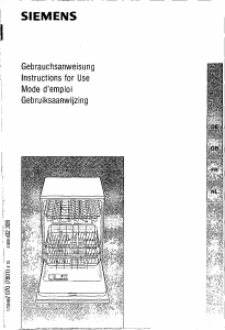 Handleiding Siemens SE55560 Vaatwasser