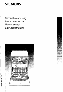 Mode d’emploi Siemens SE55791 Lave-vaisselle