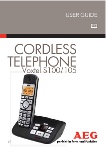 Manual AEG Voxtel S100 Wireless Phone
