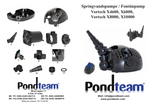 Bruksanvisning Pondteam Vortech X4600 Fontänpump