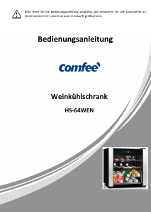 Bedienungsanleitung Comfee HS-64WEN Weinklimaschrank