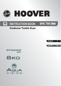 Bruksanvisning Hoover DYC 7813NB-80 Torktumlare