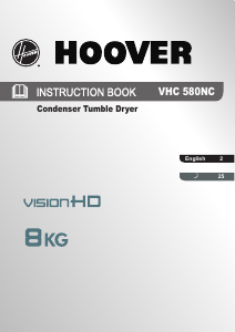 Handleiding Hoover VHC 580NC-80 Wasdroger
