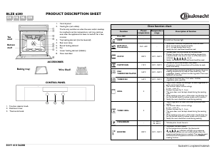 Manual Bauknecht BLZE 6200/IN Oven