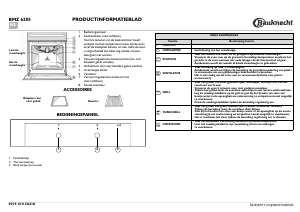 Handleiding Bauknecht BMZ 6205 IN Oven