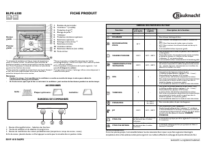 Mode d’emploi Bauknecht BLPE 6200 IN Table de cuisson