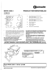 Handleiding Bauknecht EKVH 3460 SW Kookplaat