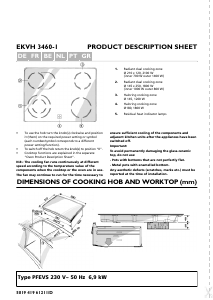 Handleiding Bauknecht EKVH 3460 WS Kookplaat