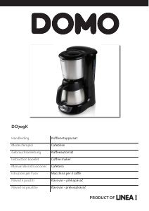 Manual Domo DO709K Coffee Machine