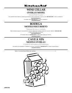 Manual de uso KitchenAid KUWO24RSBX Vinoteca