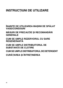 Manual Ignis ADL 349/1 Maşină de spălat vase