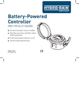 Bruksanvisning Hydro-Rain 04020 Bevattningscomputer