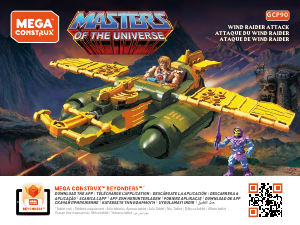 Manual de uso Mega Construx set GCP90 Masters of the Universe Ataque de Wind Raider