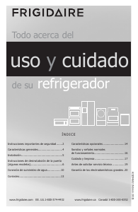 Manual de uso Frigidaire FFTR1425VW Frigorífico combinado
