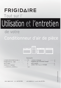 Mode d’emploi Frigidaire FFTA103WA2 Climatiseur