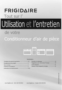 Mode d’emploi Frigidaire FFTA142WA2 Climatiseur