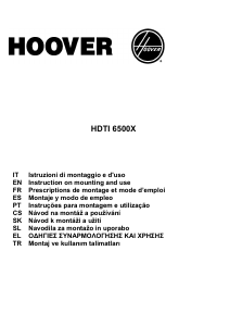 Manuale Hoover HDTI6500X Cappa da cucina