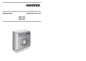 Manual Hoover HDB 244-80 Washer-Dryer
