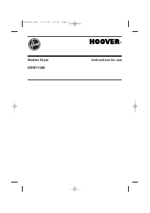 Bruksanvisning Hoover HSW110M UK Kombinerad tvätt-tork