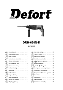 Használati útmutató Defort DRH-620N-K Fúrókalapács