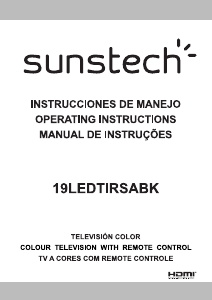 Manual Sunstech 19LEDTIRSA LED Television