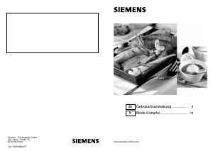 Mode d’emploi Siemens ER726RB90D Table de cuisson
