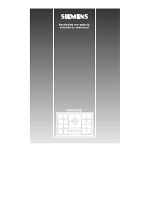 Handleiding Siemens ER57353NL Kookplaat