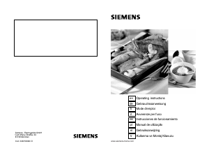 Manual de uso Siemens ER617501 Placa