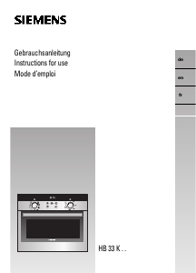 Bedienungsanleitung Siemens HB33K550 Backofen