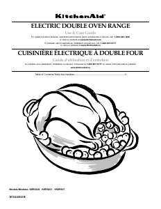 Handleiding KitchenAid KERS505XBL Architect Fornuis