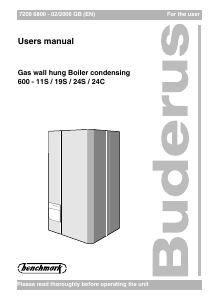 Handleiding Buderus 600-11S Geiser