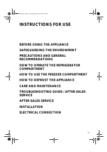 Manual Bauknecht KVIE 3009/A Refrigerator