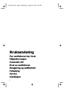 Bruksanvisning Bauknecht DKEL 1760 IN Kjøkkenvifte