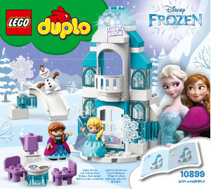 Manual Lego set 10899 Duplo Frozen ice castle