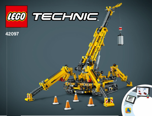 Brugsanvisning Lego set 42097 Technic Kompakt bæltekran