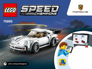 Használati útmutató Lego set 75895 Speed Champions 1974 Porsche 911 Turbo 3.0
