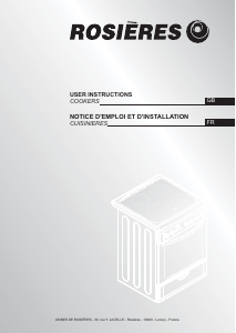 Manual Rosières RCV 6474 RB/2 Range