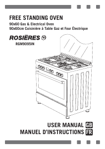 Manual Rosières RGM 9095 IN Range