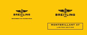 Mode d’emploi Breitling Montbrillant 47 Montre