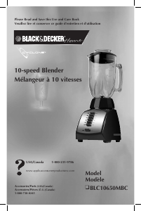 Manual Black and Decker BLC10650MBC Blender