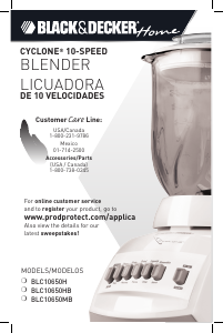Bruksanvisning Black and Decker BLC10650HB Blender