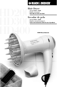 Manual Black and Decker HD200 Hair Dryer