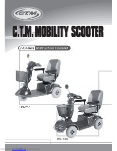 Manual CTM HS-740 Mobility Scooter