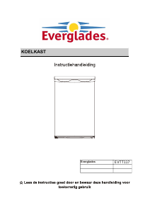 Bedienungsanleitung Everglades EVTT117 Kühlschrank