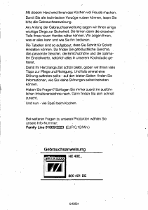 Bedienungsanleitung Siemens HE48E54 Herd