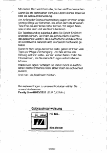 Bedienungsanleitung Siemens HE13524 Herd