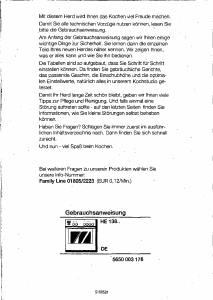 Bedienungsanleitung Siemens HE13855 Herd
