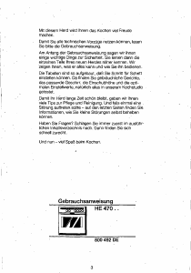Bedienungsanleitung Siemens HE47042 Herd