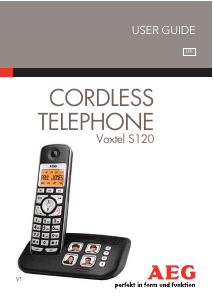 Manual AEG Voxtel S120 Wireless Phone